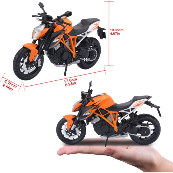 Фото - Коллекционный легковой транспорт Maisto KTM Super Duke R 1290 масштаб 1:12 (31101-13065)